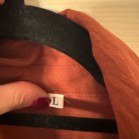 Brown belted dress with ruffle bottom - Picture 4 of 4